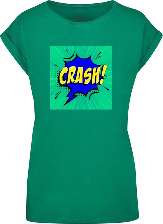 Produktbild Merchcode Ladies CRASH Comic Extended Shoulder Tee - 112985 (L)