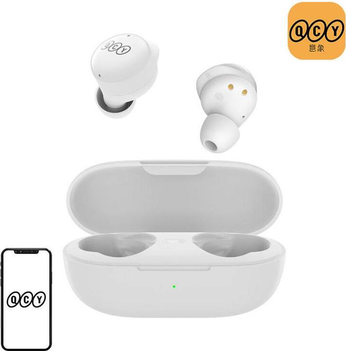 Image du produit QCY Ecouteurs sans fil T17 TWS (blanc) (ANC, 4.50 h, Sans fil)