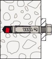 Produktbild Fischer 90880 Unidübel UX 10X60 R S NV (2 Stk.)