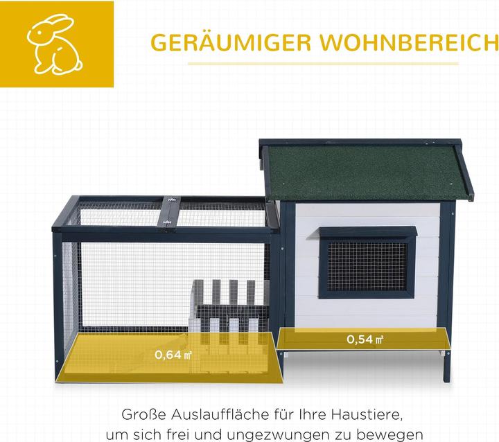Produktbild PawHut Meerschweinchenstall mit Freigehege