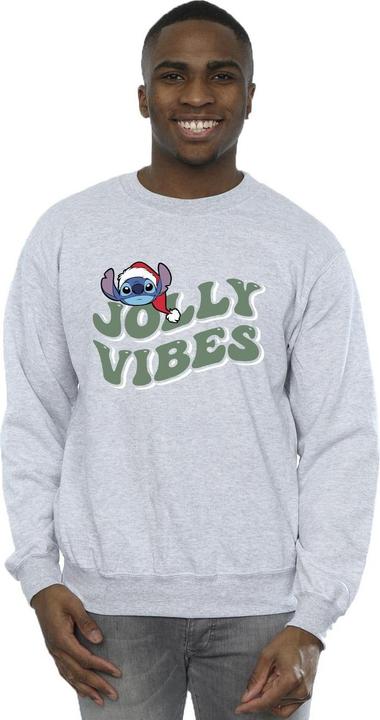 Actual product image Disney Mens Lilo & Stitch Jolly Chilling Vibes Sweatshirt (XL)