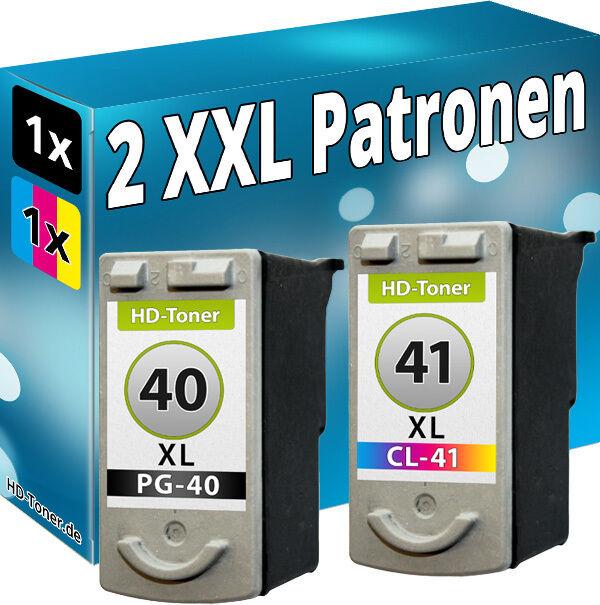 Actual product image Druckfuxx 2x für CANON DRUCKER PATRONE PG40+CL41 PIXMA MP170 MP180 MP190 MP210 M