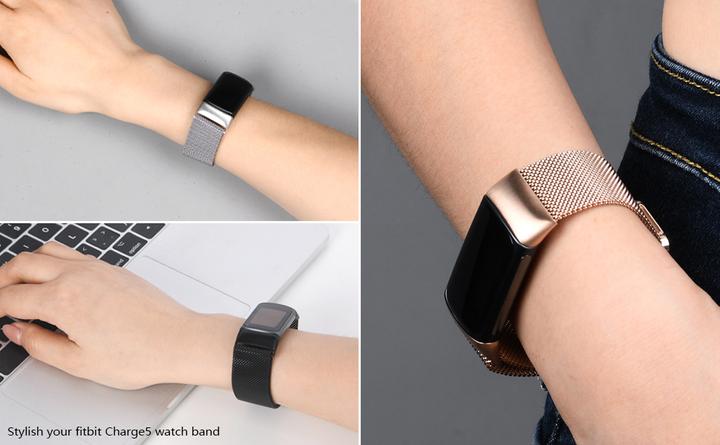 Produktbild PhoneLook Milanaise-Armband aus Stahl in (Grösse S) Vintage gold (Aluminium)