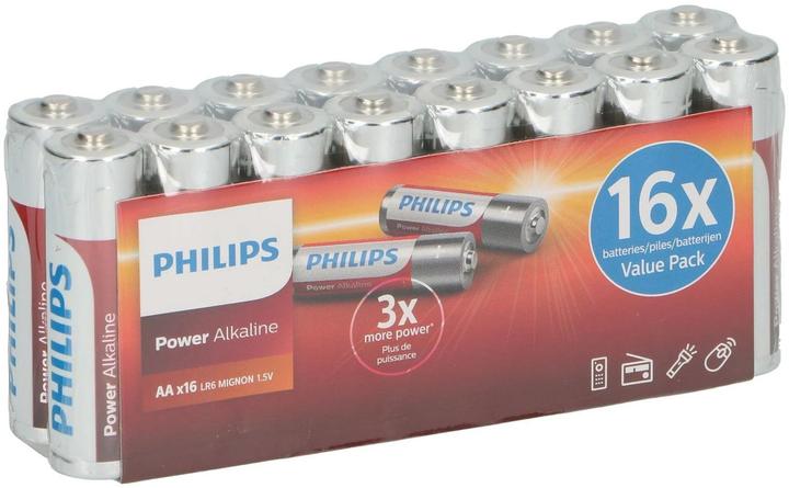 Productafbeelding Philips Batterijvoeding Alkaline AA 16 stuks (16 Pcs., AA)