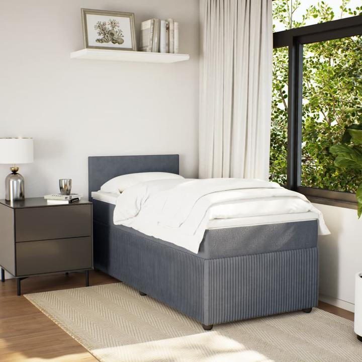 Produktbild VidaXL Bo x springbett mit Matratze 180 x 200 cm Samt (180 x 200 cm, 180 x 200 cm)