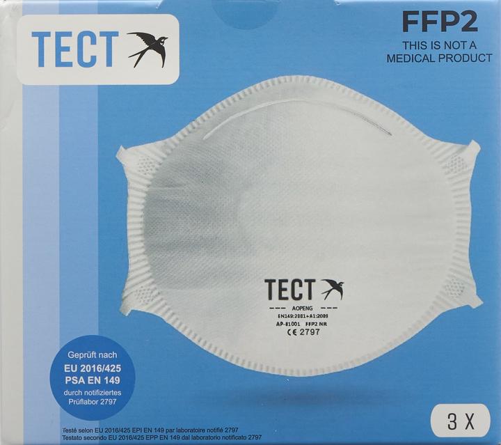 Produktbild Tect Atemschutzmaske ohne Ventil (FFP2, 3 x)
