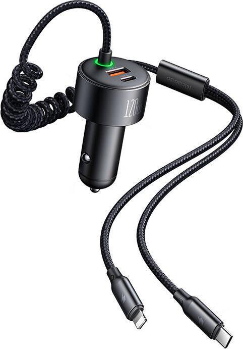 Actual product image Mcdodo Car charger USB-C + USB-A
