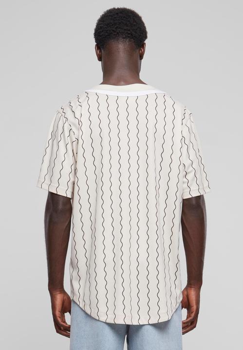 Image du produit Karl Kani KM233-014-1 KK Varsity Ziczac Pinstripe Baseball Shirt (L)