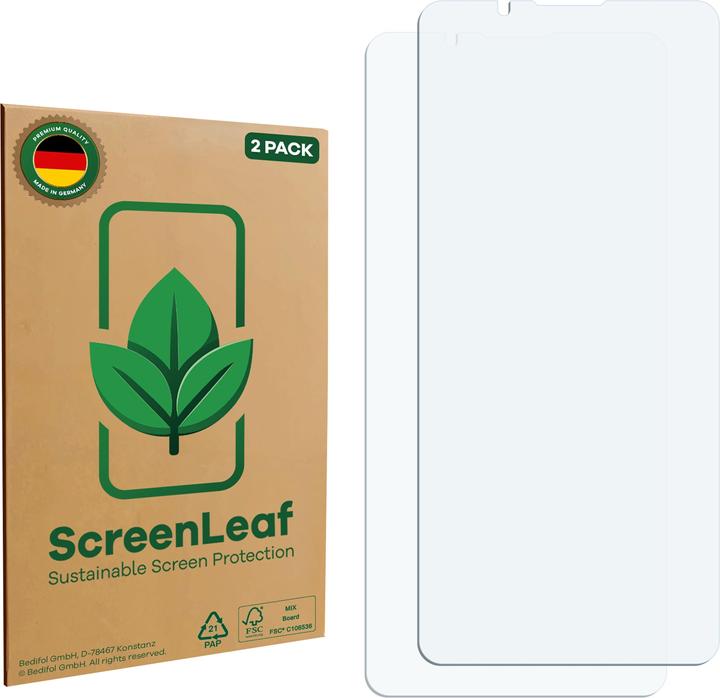 Actual product image ScreenLeaf Screen Protector sustainable Screen Protection, clear, anti-scratch (2 Piece, Sony Xperia 1 VI)