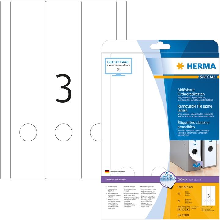 Produktbild HERMA Ablösbare Ordneretiketten A4