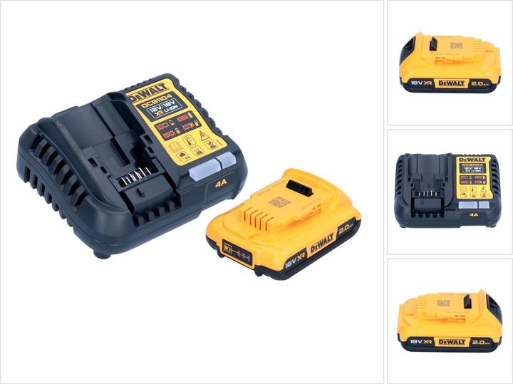 Productafbeelding DeWalt DCB 1104 D1 Accu Start Set 12 V / 18 V 1x Accu 2.0 Ah + DCB 1104 Lader (18 V)
