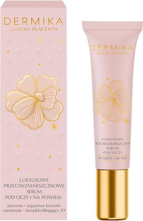 Dermika Luxury Placenta Luxurious Anti-Wrinkle Eye And Eyelid Serum For Day And Night 50Ml (Serum, 50 ml, Day + Night)