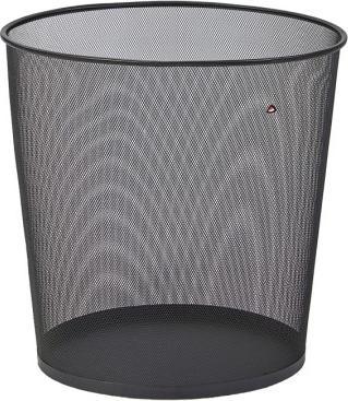 Alba Corbeille à papier Meshcorbgm, 40 l, métal, noir (40 l)