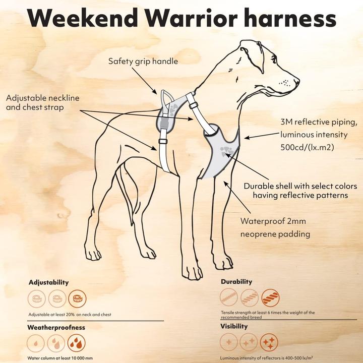Actual product image Hurtta Weekend Warrior dog harness (39, Dog, Walks, General, Jogging, Dog sport)