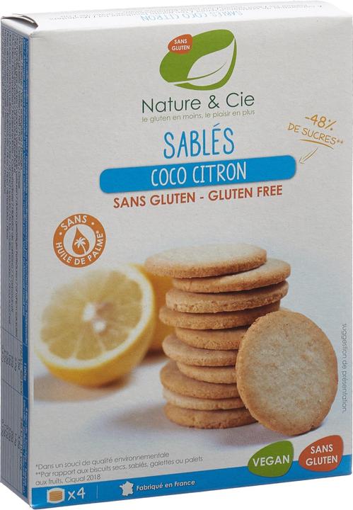 Produktbild Nature et Cie Guetzli Bio Kokos-Zitrone-Sablés glutenfrei 125 g (1 Stk., 125 g)