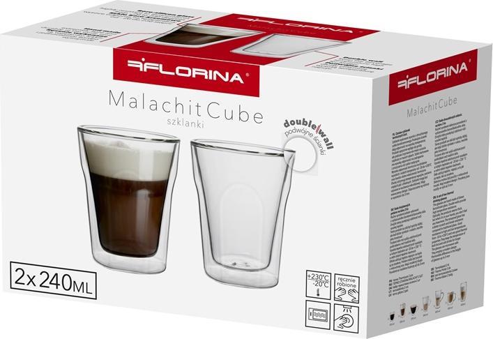 Produktbild Florin Malachit Doublewall Glass Set 2pcs 240ml (240 ml, 2 x)