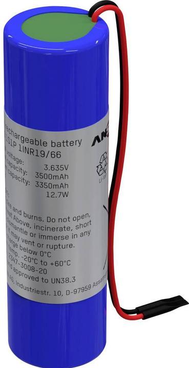 Produktbild Ansmann Li-Ion Battery Pack 1S1P (1 Stk., 18650, 3500 mAh)