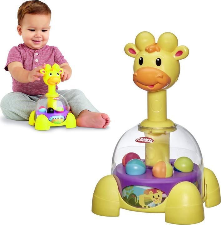 Actual product image Hasbro Playskool spinning top fun giraffe