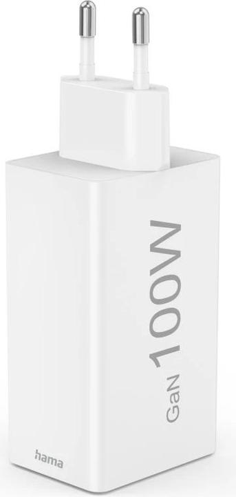 Produktbild Hama Schnellladegerät GaN, 2x USB-C PD, 1x USB-A Q (100 W)