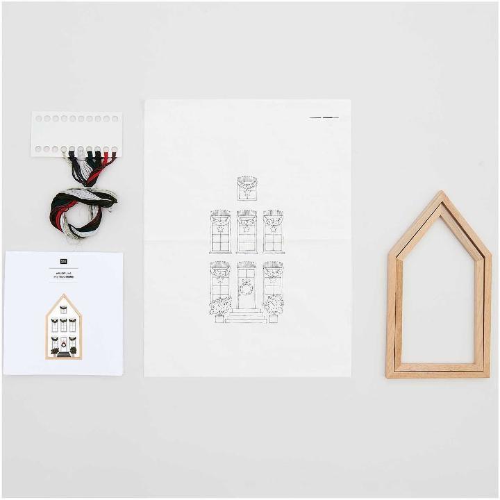 Actual product image Rico Design Embroidery pack Pre-drawn, House.100191