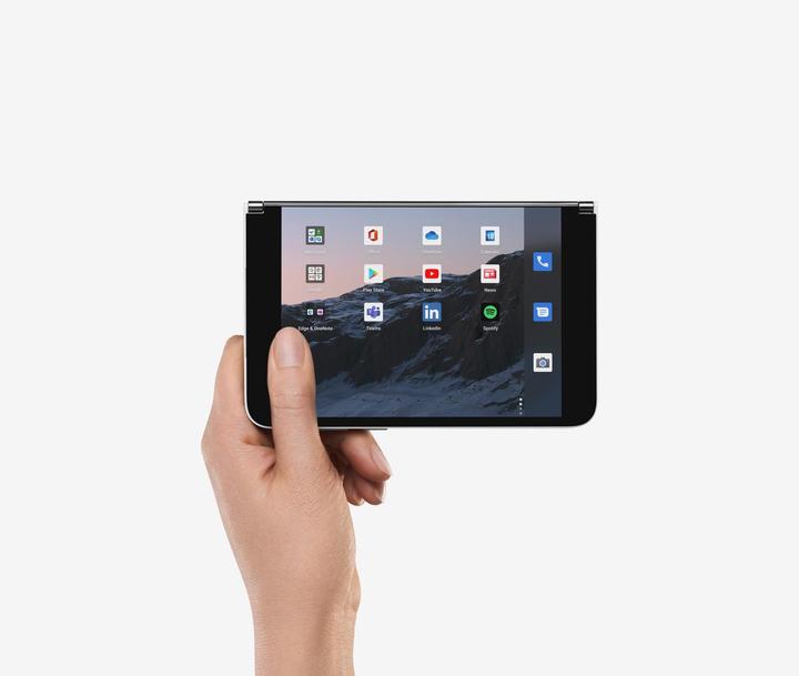 Immagine prodotto Microsoft Surface Duo (128 GB, Ghiacciaio, 8.10", Doppia SIM, 11 Mpx, 4G)