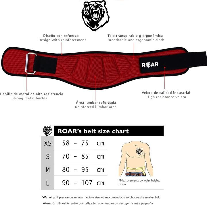 Immagine prodotto Roar Gewichthebergürtel für Gym & Powerlifting
