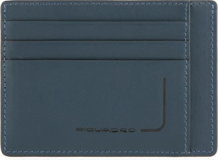 Actual product image Piquadro Leather Card Holder, RFID Anti-Fraud Protection, For Me