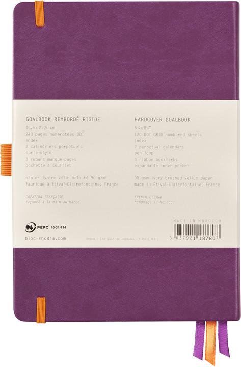 Actual product image Rhodia Rhodiarama Goalbook (A5, Checked, Hardcover)