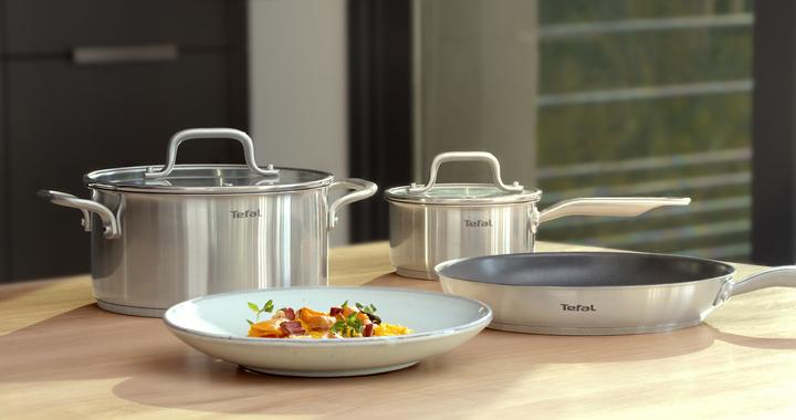 Actual product image Tefal Virtuoso (28 cm, Frying pan, Pan set + pot set, Stainless steel)