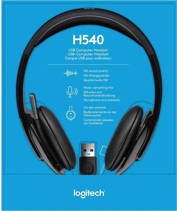 Produktbild Logitech H540 USB Computer Headset (Kabelgebunden, USB-A)