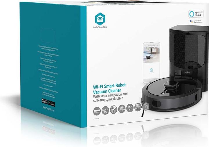 Productafbeelding Nedis SmartLife Robotstofzuiger Lasernavigatie | Wi-Fi | Capaciteit opvangbak: 0,6 l | Au (Stofzuigrobot)