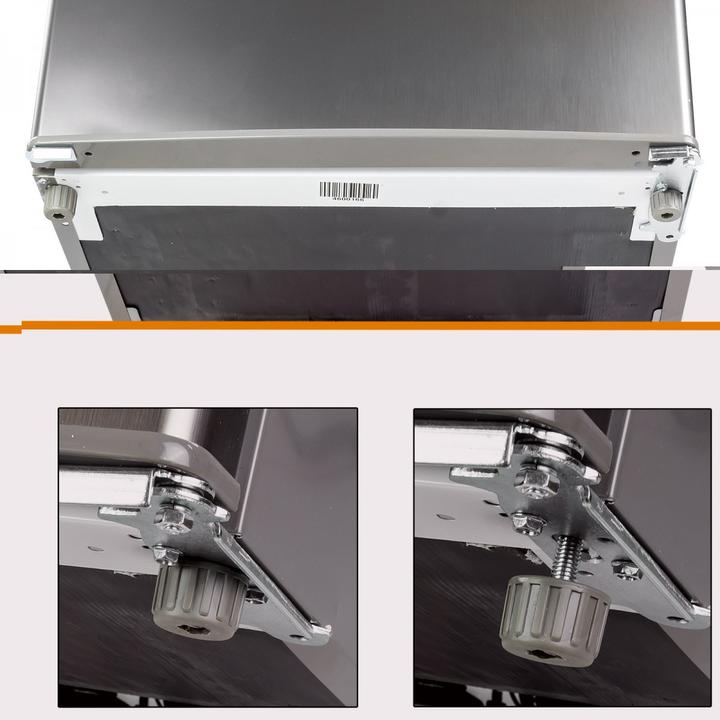 Actual product image Dema Grossraumkühlschrank Kühlschrank Standkühlschrank Edelstahloptik DKS 340 (331 l)