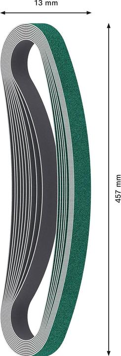 Produktbild Bosch Professional Zubehör PRO Y580 Schleifband, 13 x 457 mm, G120 (120)