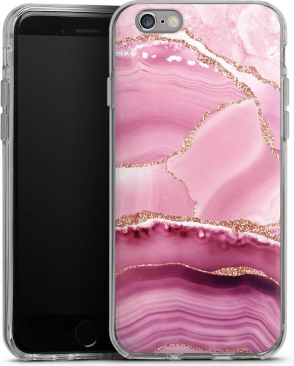 Produktbild DeinDesign Silikon Hülle für Apple iPhone 6 Handyhülle Case Smartphone Schutzhülle Glitzer Look Marmor (Apple iPhone 6)