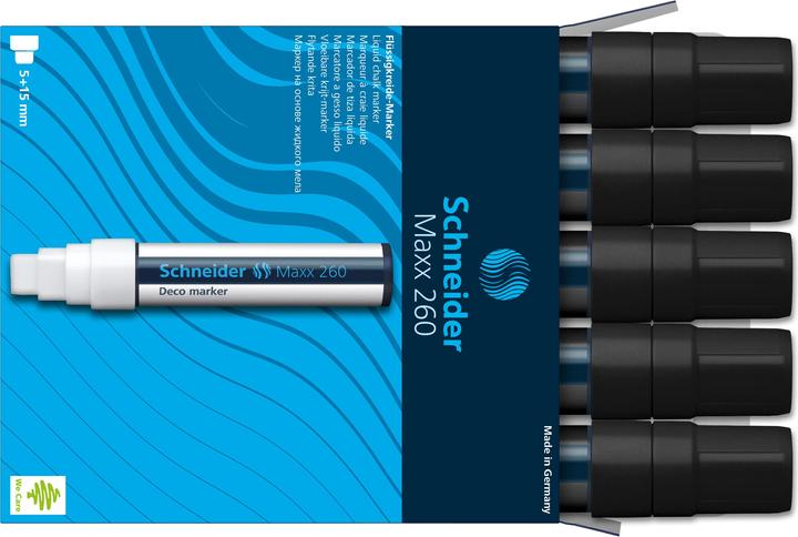 Actual product image Schneider Maxx 260 chalk pen (e) (Black, 15 mm, 1 x)