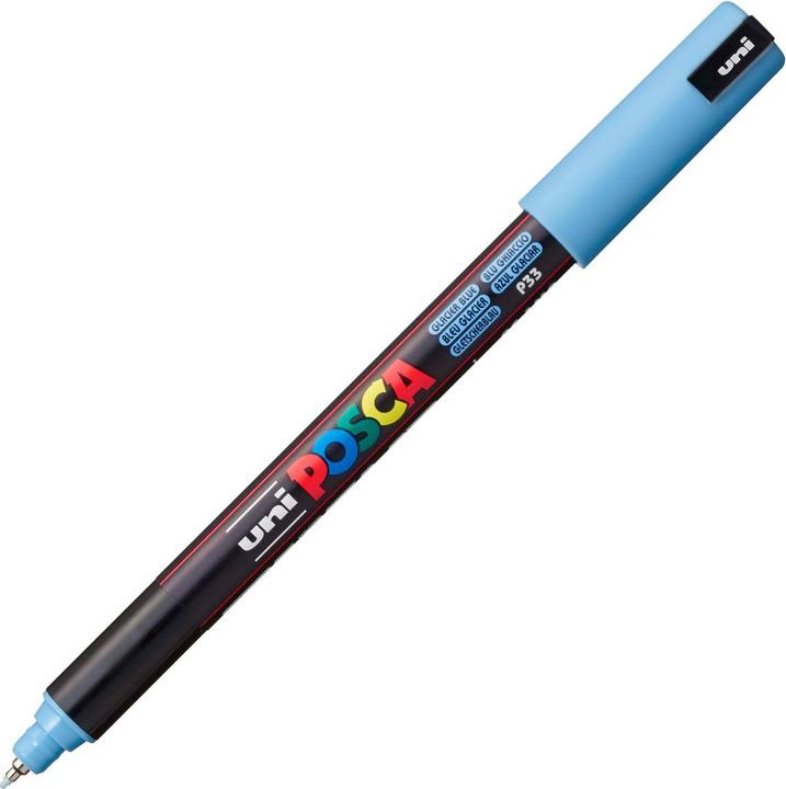 Actual product image Posca Extra Fine Marker PC-1MR Fineliner (Glacier Blue, 0.70 mm, 1 x)