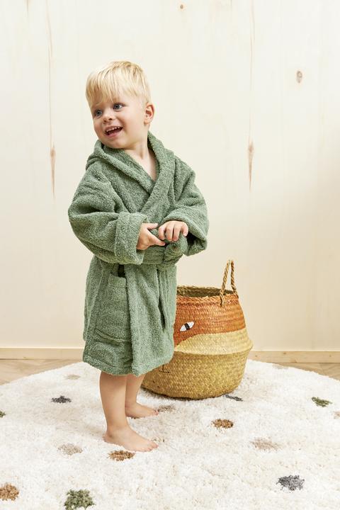 Actual product image Meyco Bathrobe mt 86/92 basic towelling forest green (86, 92)