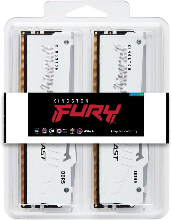 Actual product image Kingston 32GB DDR5 6000MT/S CL30 DIMM (2 x 16GB, 6000 MHz, DDR5 RAM, DIMM)
