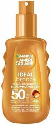 Immagine prodotto Garnier Ambre Solaire Ideal Bronze Milk Spray Spf 50 - High Protection Sunscreen (Latte solare, SPF 50)
