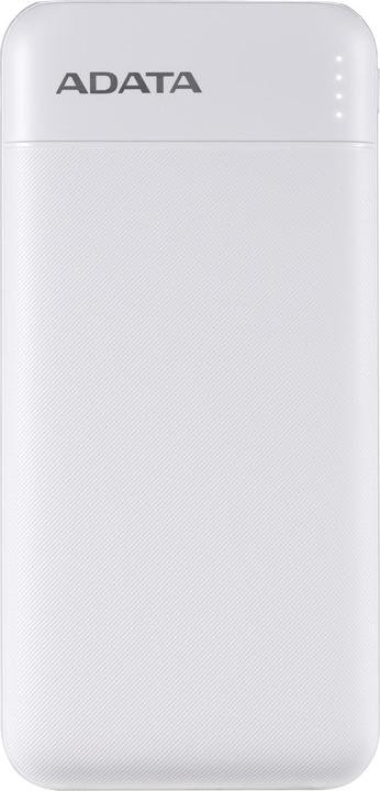 Adata POWER BANK USB 10000MAH WHITE/PC100-14WH (10000 mAh, 20 W, 37 Wh)