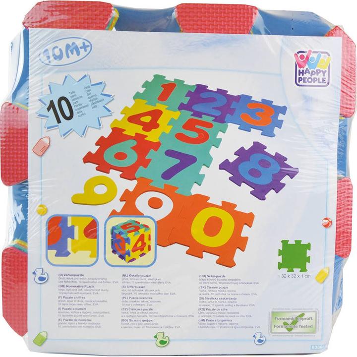 Productafbeelding Happy People Puzzelmatten met cijfers (32 x 32 x 1 cm)
