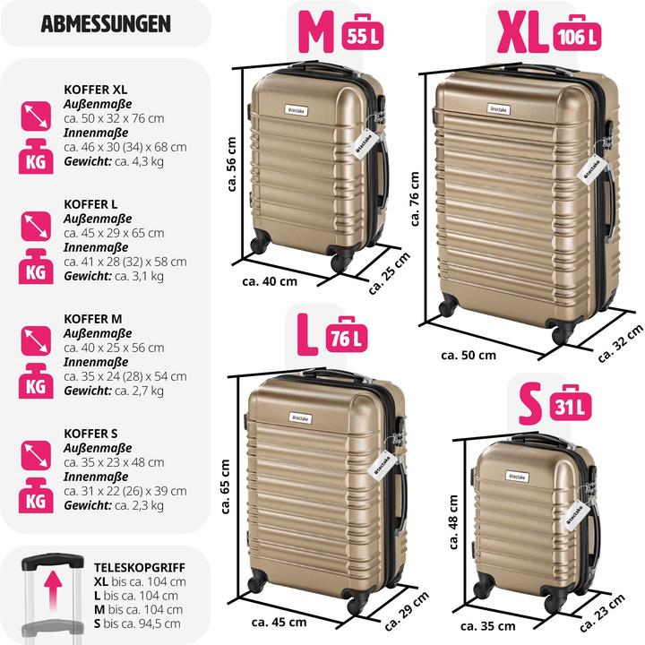 Actual product image tectake Mila (106 l, L (90 - 115l))