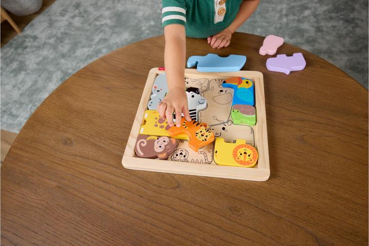 Actual product image Fisher-Price 2-in-1 Tierwelt aus Holz (13 pieces)