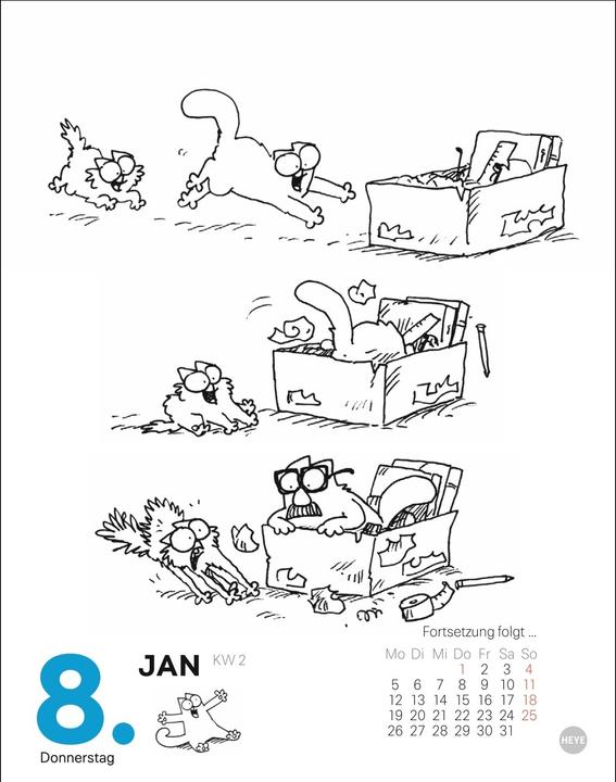 Produktbild Simons Katze Tagesabreisskalender 2026 (11 x 14 cm, Deutsch)