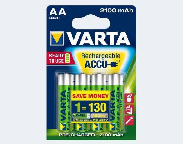 Actual product image Varta Recharge Accu Power (4 pcs., AA, 2100 mAh)