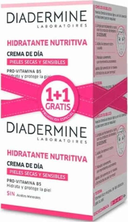 Actual product image Diadermine Moisturising Cream for Dry and Sensitive Skin 50ml (50 ml, Day cream)