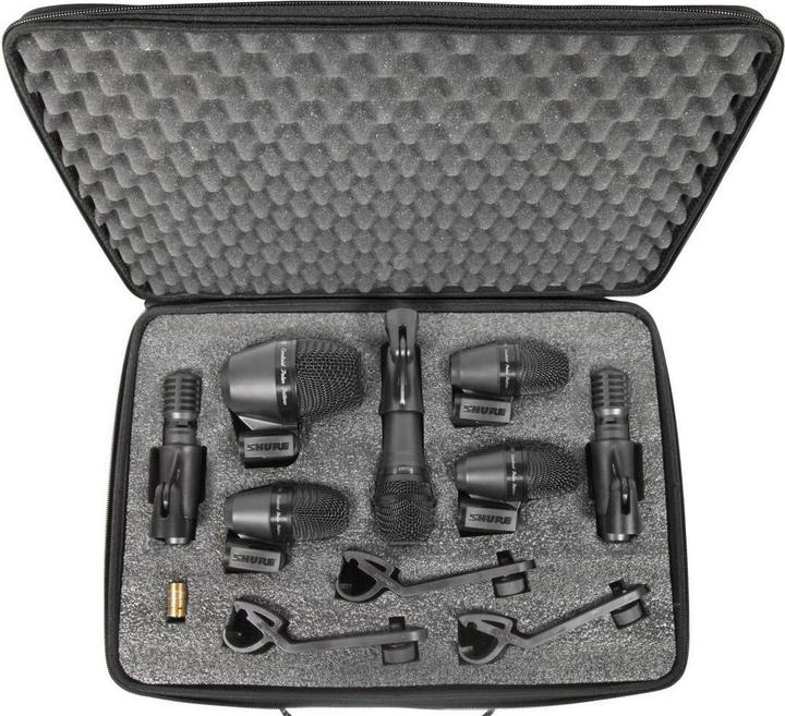 Shure PGADRUMKIT7 Kit de microphones à tambour à 7 branches
