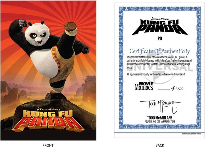 Produktbild McFarlane Kung Fu Panda Movie Maniacs PVC Statue Po 17 cm