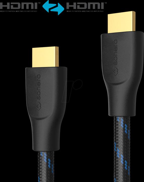 Produktbild Purelink Sonero Premium HDMI-Kabel X-PHC011-030 HDMI2.0 18Gbps 4K/60Hz Nylonmantel 3m (3 m, HDMI)