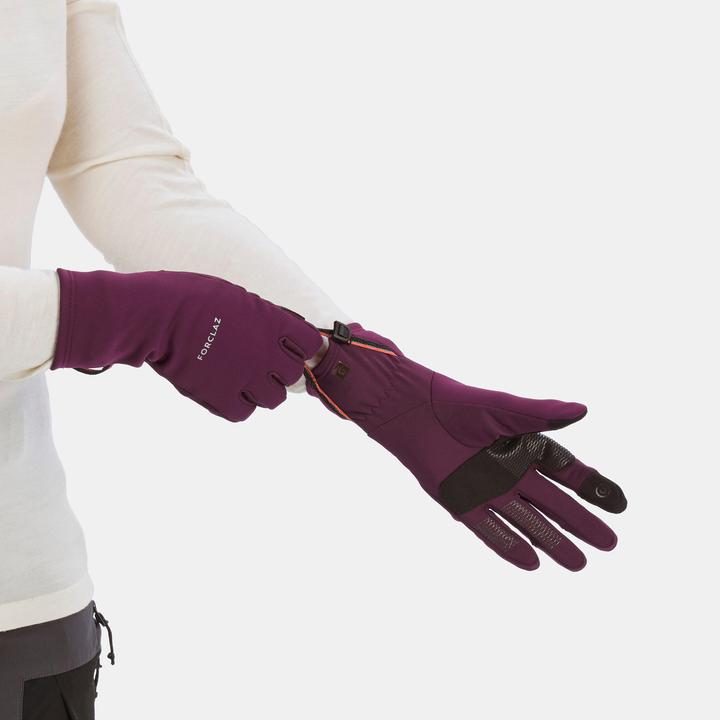 Produktbild Simond Handschuhe Erwachsene Stretch touchscreenfähig Bergwandern - MT500 bordeaux (XXL)